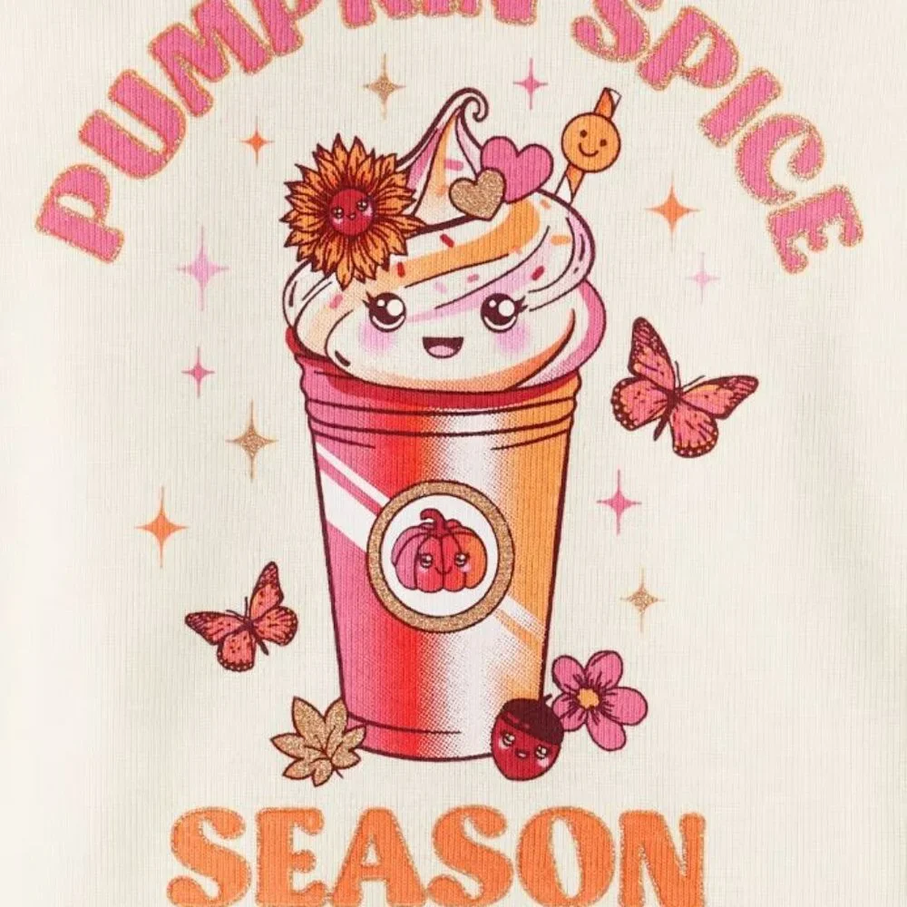 NWT The Children’s Place  Baby Girls Pumpkin Spice Season Snug Fit Cotton PJ Set